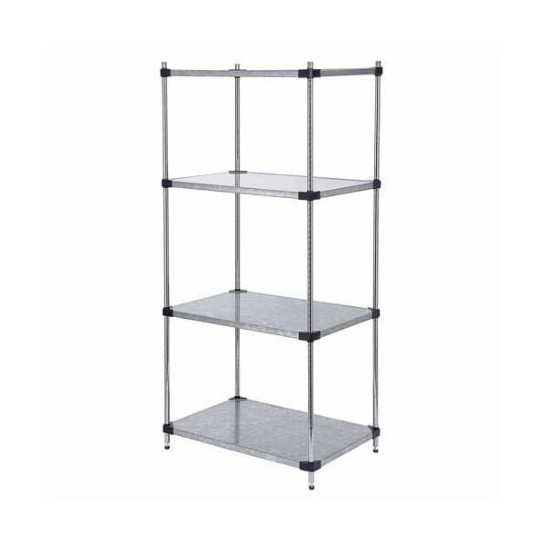 Nexel Shelving, Galvanized Steel, 72W X 18D X 63H 189913 - main